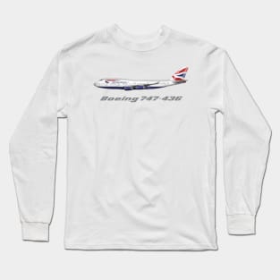 British Airways 747-436 Classic Chatham Dockyards Long Sleeve T-Shirt